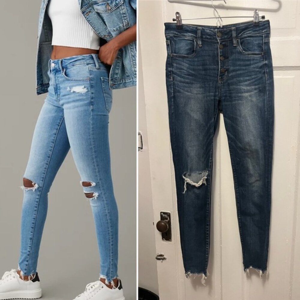 American Eagle High Rise Skinny Jean - Tall Size